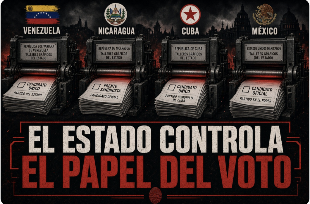 El Estado controla el papel del voto