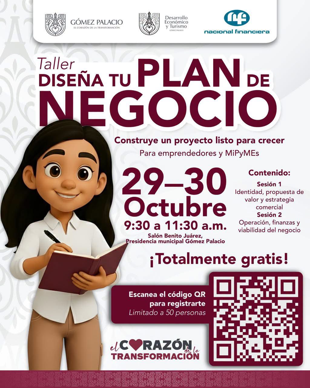 Gobierno de Betzabé Invita a emprendedores y MiPyMEs a fortalecer sus negocios con capacitación especializada