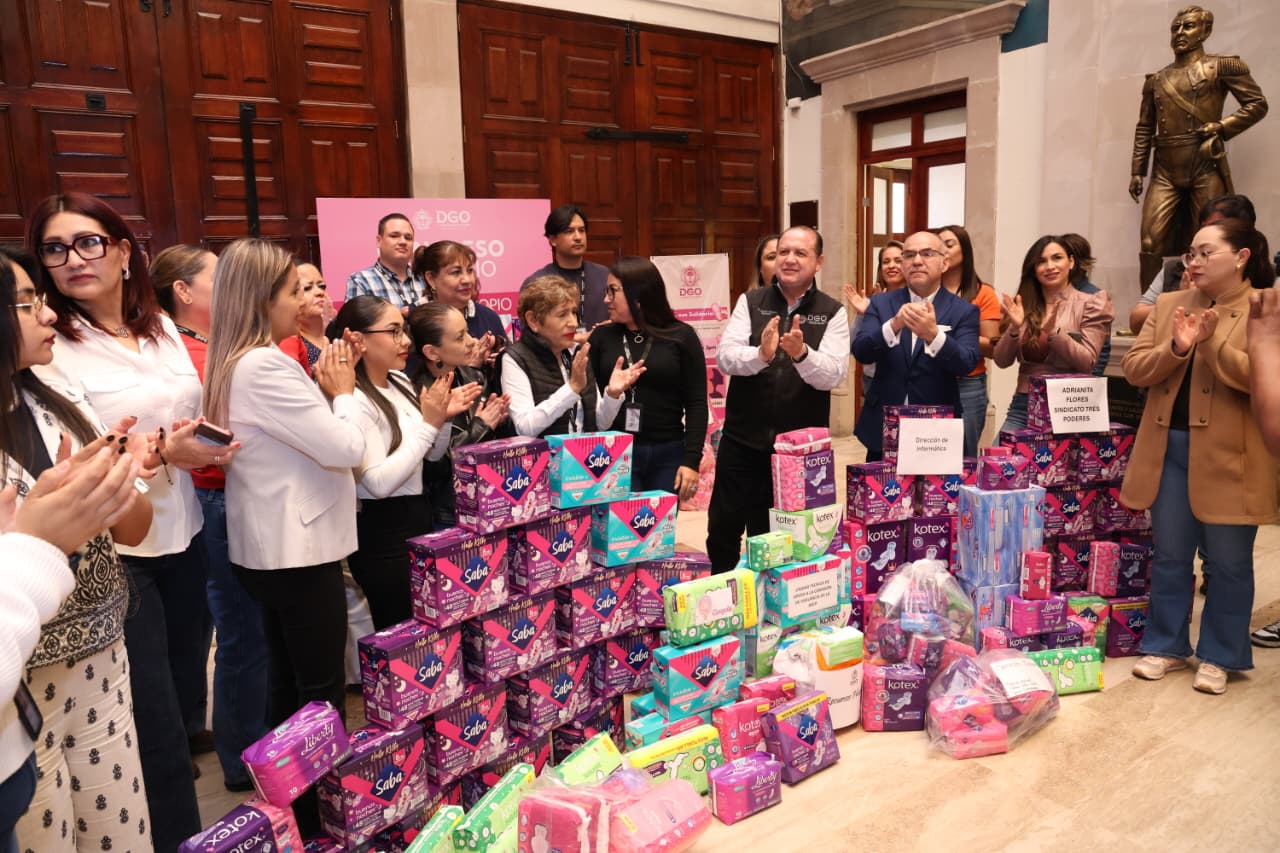 Legislatura recibe donación de productos de higiene menstrual