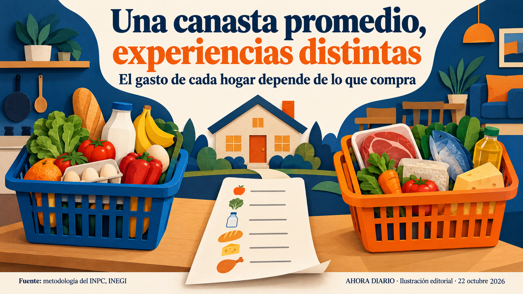 Las familias distribuyen su gasto de formas diferentes frente a un promedio estadístico.