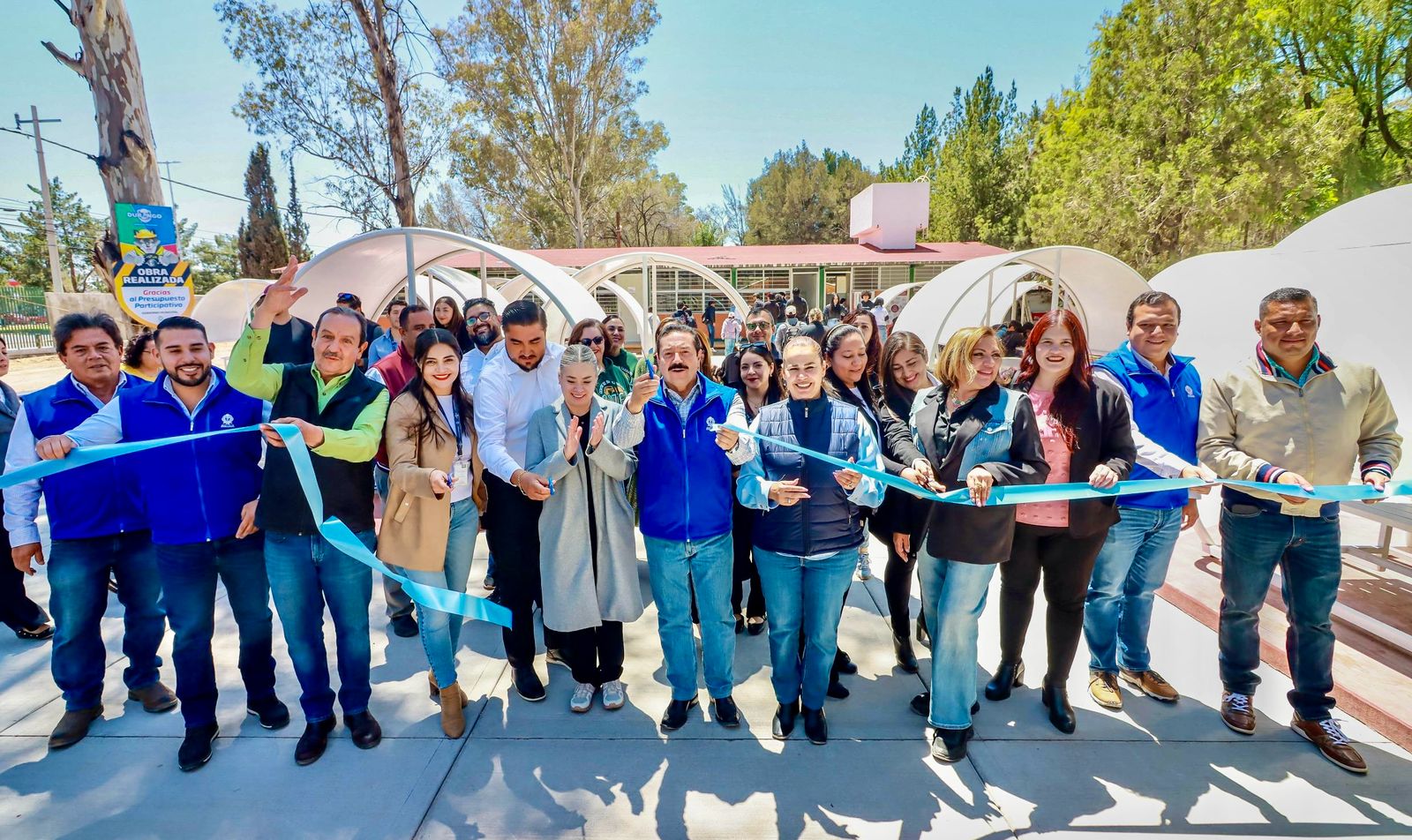 Estudiantes del CBTF 4 ya tienen área de recreación y descanso con el Presupuesto Participativo