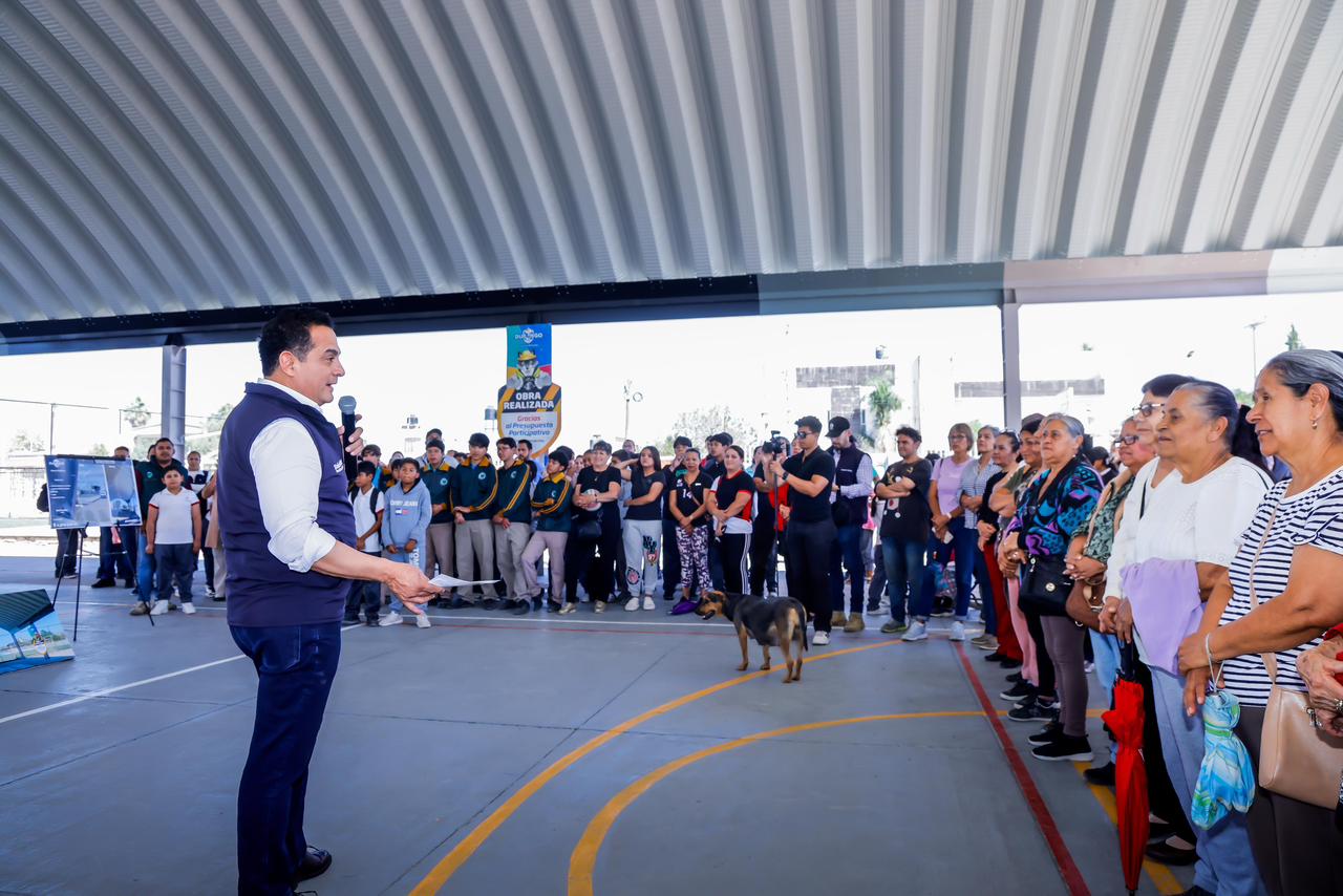 Luce nuevo rostro Unidad Deportiva Benito Juárez gracias al PP; domo beneficia a más de mil vecinos: Toño Ochoa
