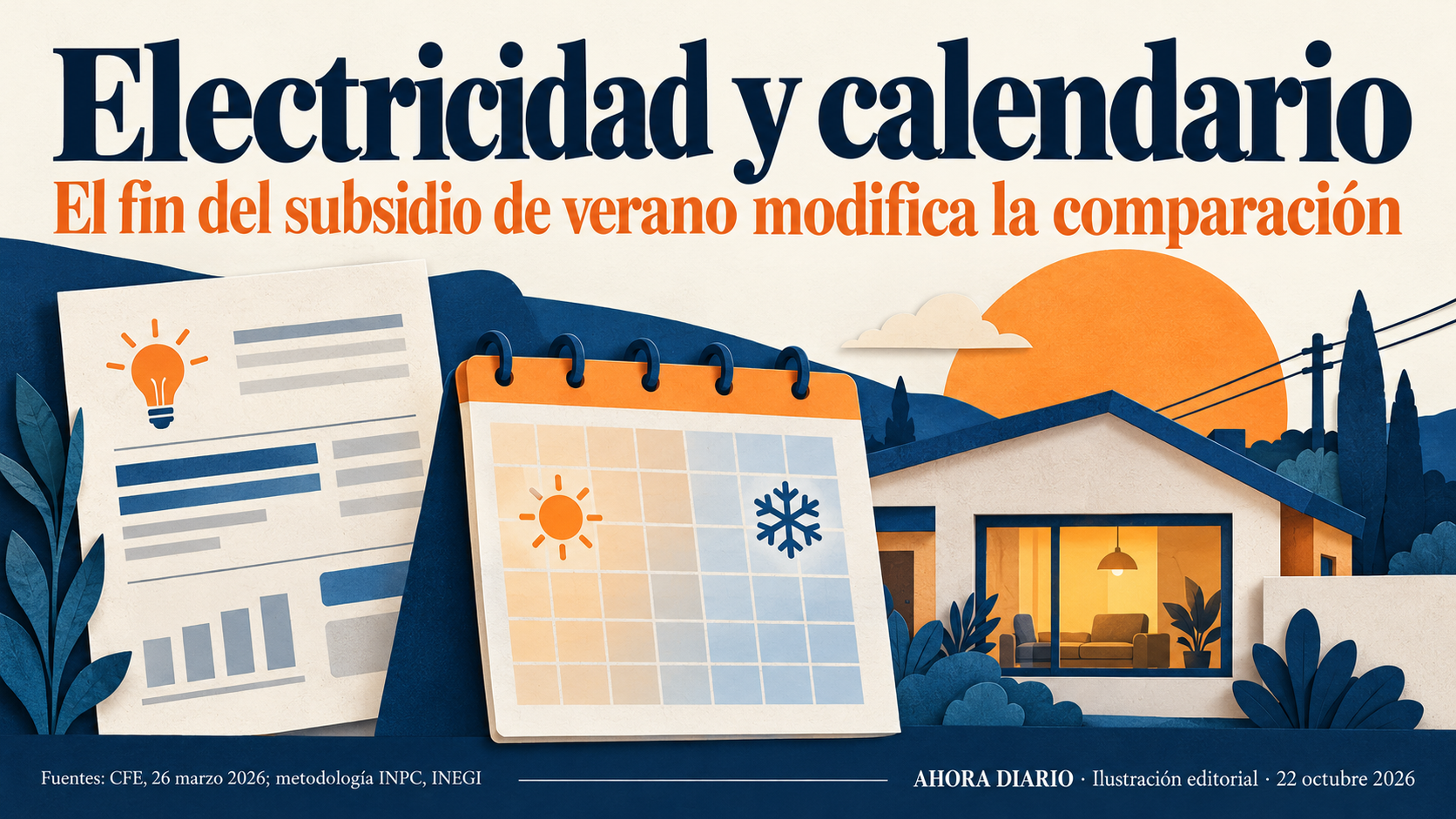 El fin del apoyo de verano modifica la comparación eléctrica; no es un cambio uniforme para todos los recibos.