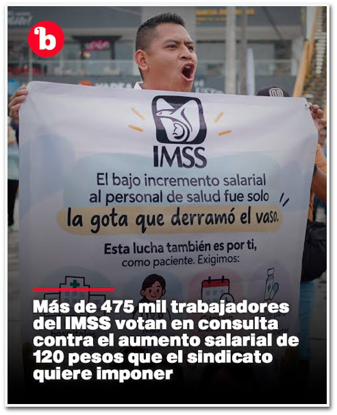 MORENA LE EXIGE A EMPRESARIOS, ALTOS INCREMENTOS SALARIALES QUE HOY LE REGATEA A TRABAJADORES DEL IMSS