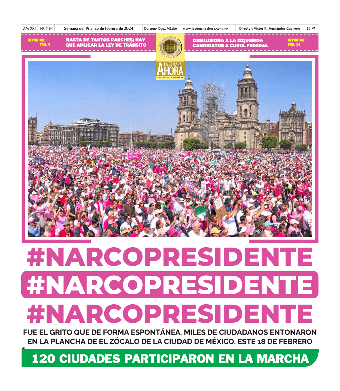 Portada del semanario 1184