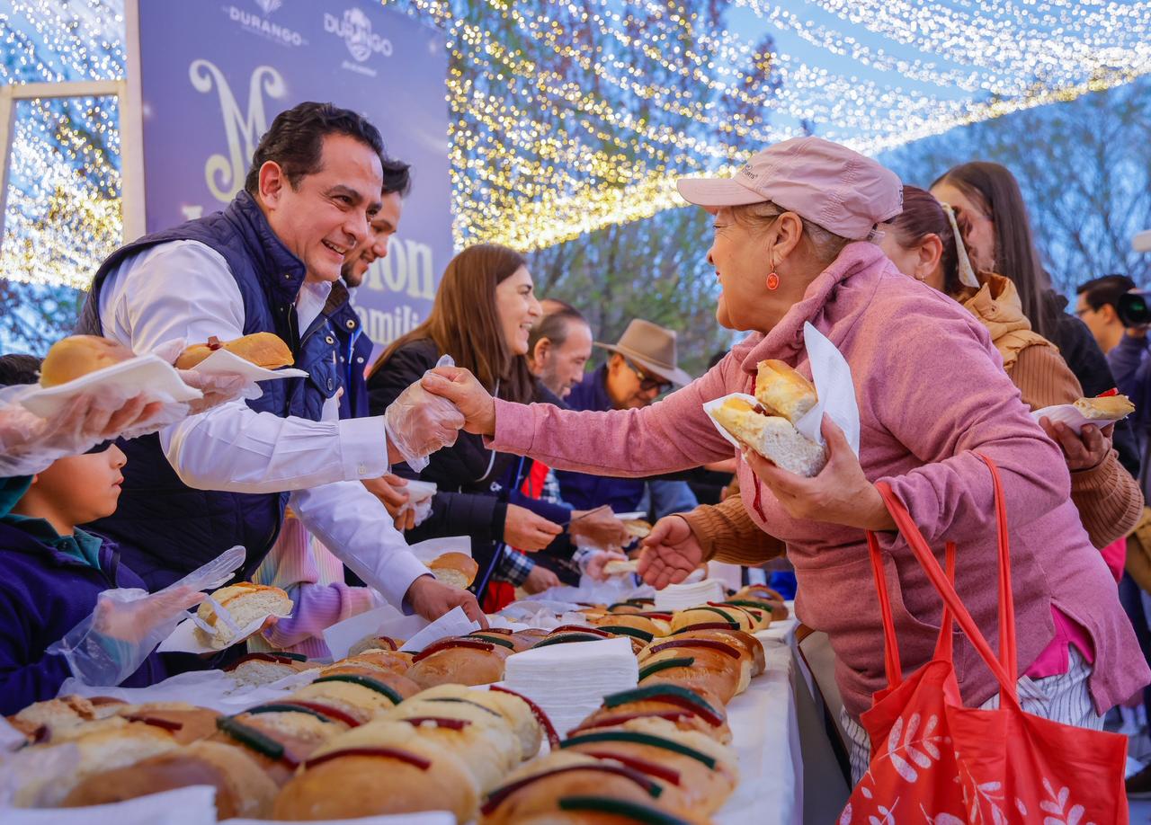 Comparte Durango tradición, alegría y unión en familia con la Mega Rosca de Reyes