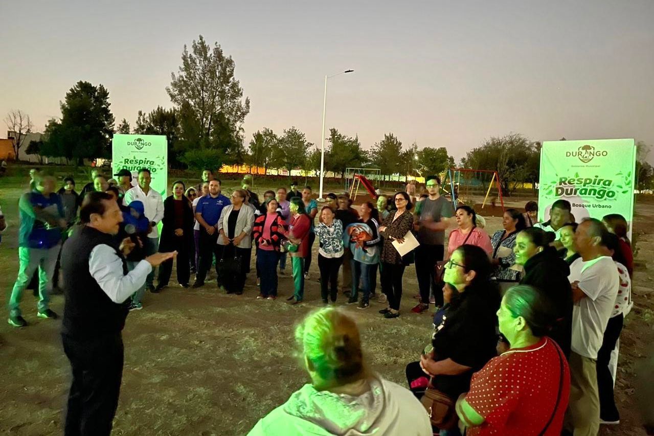 Impulsa Toño Ochoa más espacios verdes para la gran familia duranguense