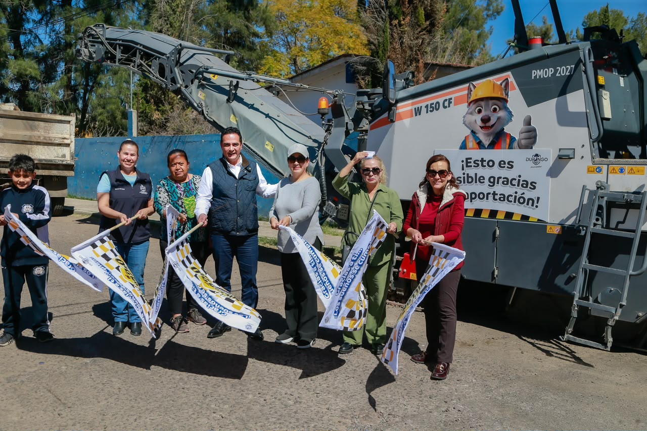 Con “Al Millón en Pavimentación 2.0”, Toño Ochoa transforma calles y caminos de Durango