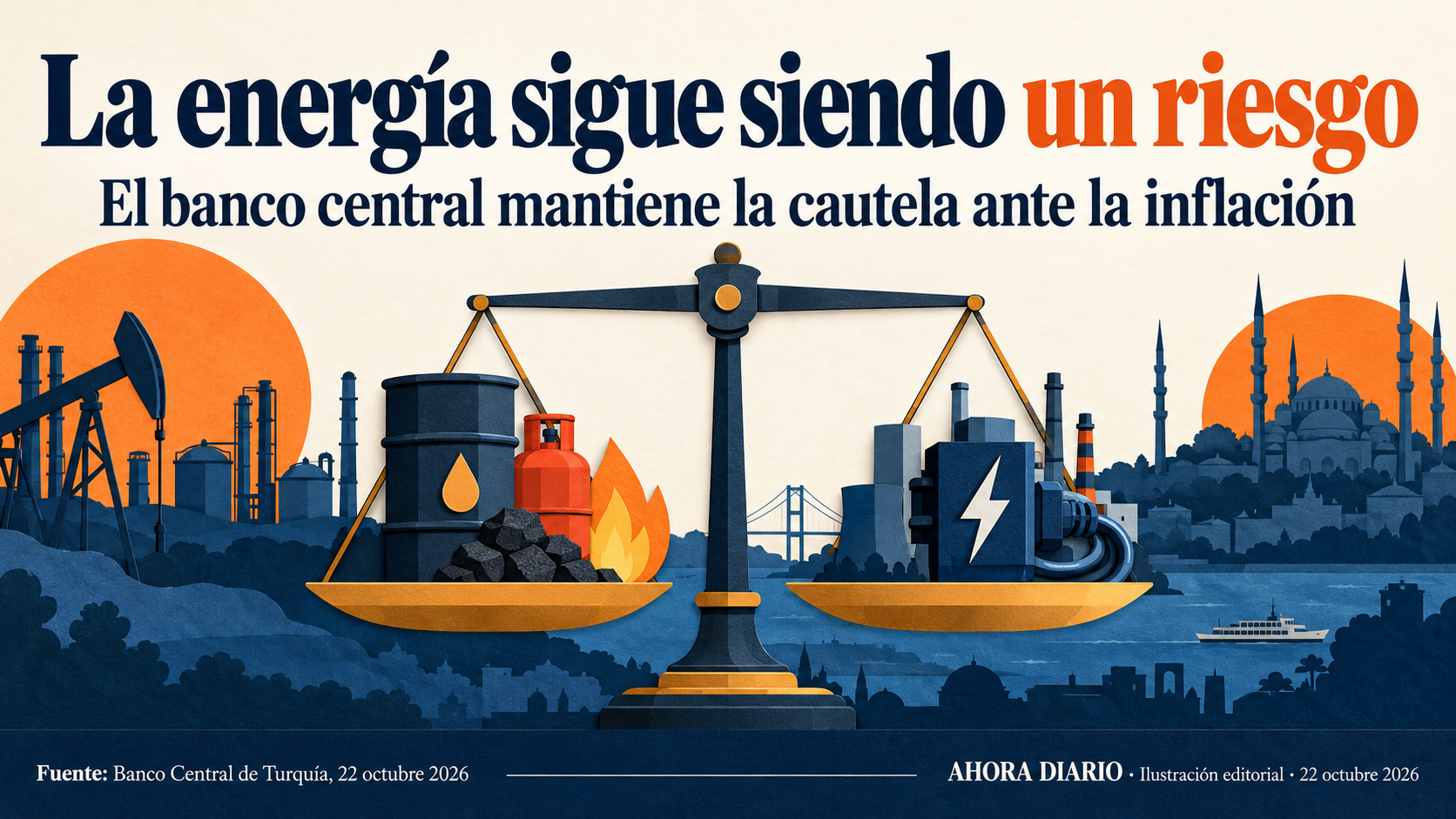 Energía e inflación: riesgo señalado, sin anunciar una nueva decisión futura.